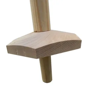Polsstok Onbehandeld Junior 350 cm Met Blok