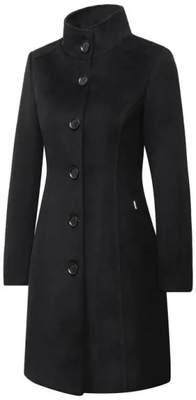 Versano Violet NG Dames Mantel Manteljas 3 kwart Winterjas S - Zwart